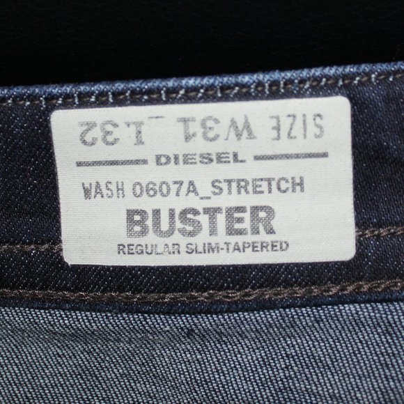 Diesel Buster Men Blue Jeans 0607A  stretch regular slim tapered   W31 L32 - Picture 10 of 12